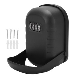4 Digit Security Key Lock Box Wall Mount Portable Large Capacity Key Storage for Home Office Factory Construction Site