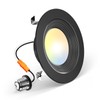 Amico 1 Pack Black Retrofit LED Recessed Lighting 4 Inch,