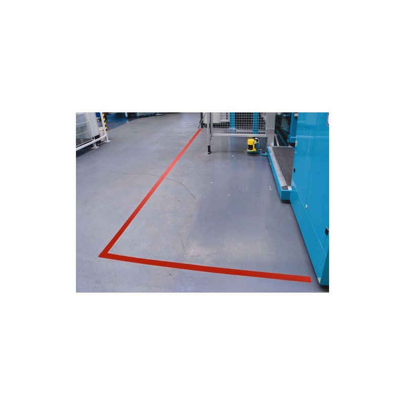 tesa 60760 Red Floor and Lane Marking Tape, 50 mm