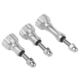 FEICHAO 1 Long and 2 Short M5 Screws Thumb Nut Screw Compatible with GoPro Action Camera Accessories (Silver)
