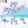 Cimeton 30Pcs 1/2 Inch One Hole Pipe Strap Single Hole