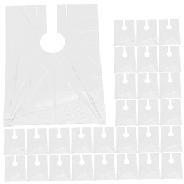 Outanaya 100Pcs Haircut Capes Transparent Hairdressing Shawls for Professional Use Lightweight No Wash Barber Apron Durable Disposable Neckerchiefs for Salon Home