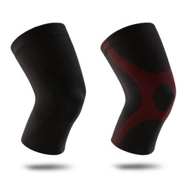 Knee Band Compression Band Elastic Soft Sports Knee Joint Protector URD-202 Red/XL 2ea