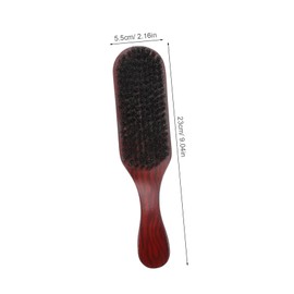 minkissy Multifunctional Hair Beard Grooming Brush Boar Bristle for Effortless Styling