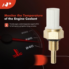 A-Premium Left Engine Coolant Temperature Sensor Compatible with Honda Accord 2003-2007 Civic 2003-2011 CR-V Fit Acura MDX RL Honda Odyssey Pilot Ridgeline