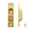 Fihatokus 4 Inch Pocket Door Edge Pull, 304 Stainless Steel
