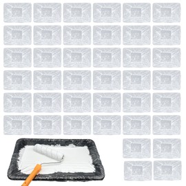 Enprotty 40 Pcs Paint Tray Liner Disposable – Thickened 18 Inch Paint Tray Liners Disposable for Paint Roller Tray – Durable Paint Pan Liners for Paint Pans Trays – for House Walls Ceilings Painting