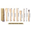 Greenzla 2-Pack Bamboo Utensils Set | With Bonus 2 Bamboo
