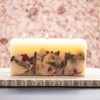Rosy Rings Botanical Large Brick Candle & Tray, 3 Wicks,