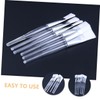 PACKOVE 16Pcs Facial Mask Brush Transparent Handle Applicator for DIY