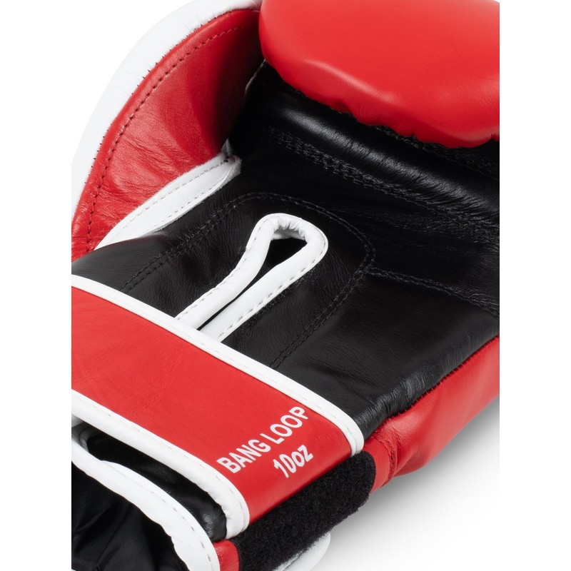 Benlee Boxing Gloves Leather Bang Loop 12 oz Red/Black