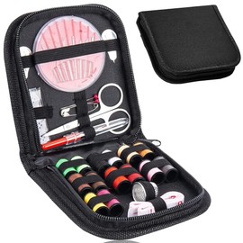 Sewing Set, Sewing Set, 10-Piece Set, Mini, Sewing Tool Set, Includes 14 Colors of Sewing Thread, Sewing Practice, Hand Sewing Needles, Embroidery, Handicraft Supplies, Convenient Operation, For