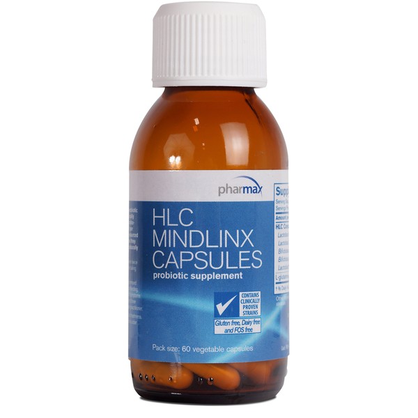 Pharmax HLC MindLinx Capsules | Probiotics to Promote Optimal Intestinal Health | 60 Capsules