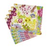 Caspari Mille Fleurs Paper Luncheon Napkins, Green, Pack of 20