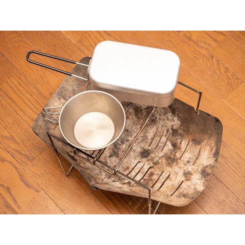 CAMPING MOON MTG-FG A4 Size Lightweight Bonfire Grill, Stainless Steel,