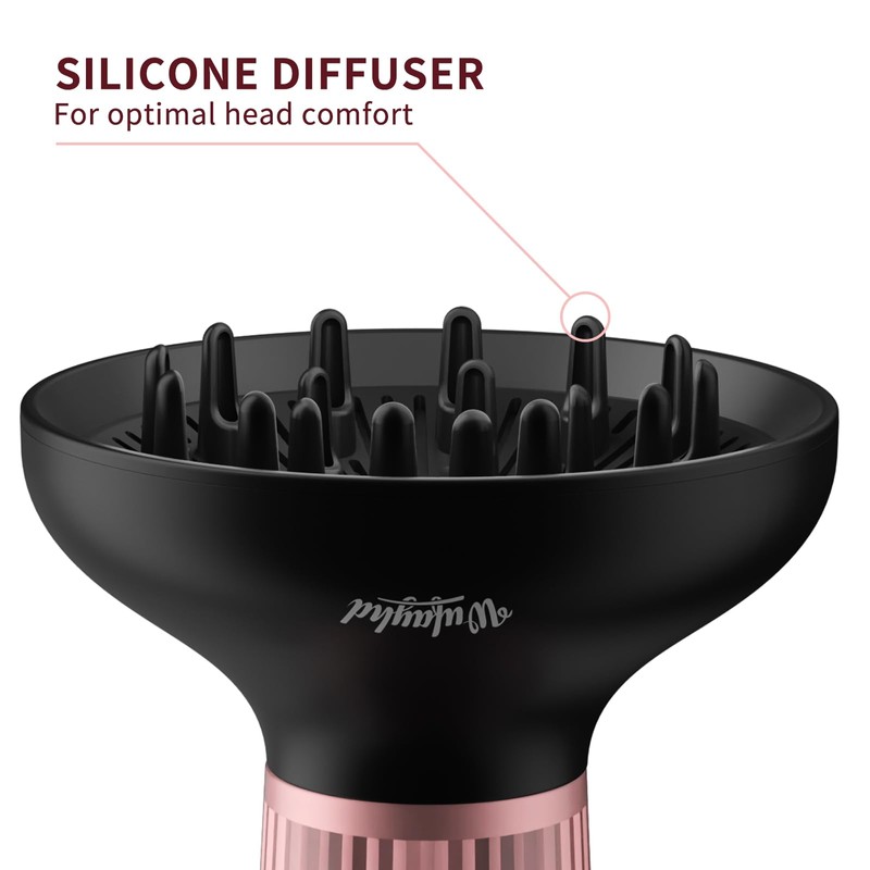 WUFAYHD Diffuser Hair Dryer for Curly Hair: Professional 2 in