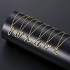 VIKI LYNN Latin Script A Letter Alphabet Pendant Initial Necklace