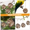 IWOWHERO Hummingbird Nesting Kit 3pcs Bird House Nesting Kit Spherical