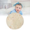 Baby Wrap Blanket Soft Acetate Fibre Round Shape Newborn Swaddle