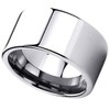 DoubleAccent 12mm Titanium Wedding Bands Wedding Bands Promise Rings Flat