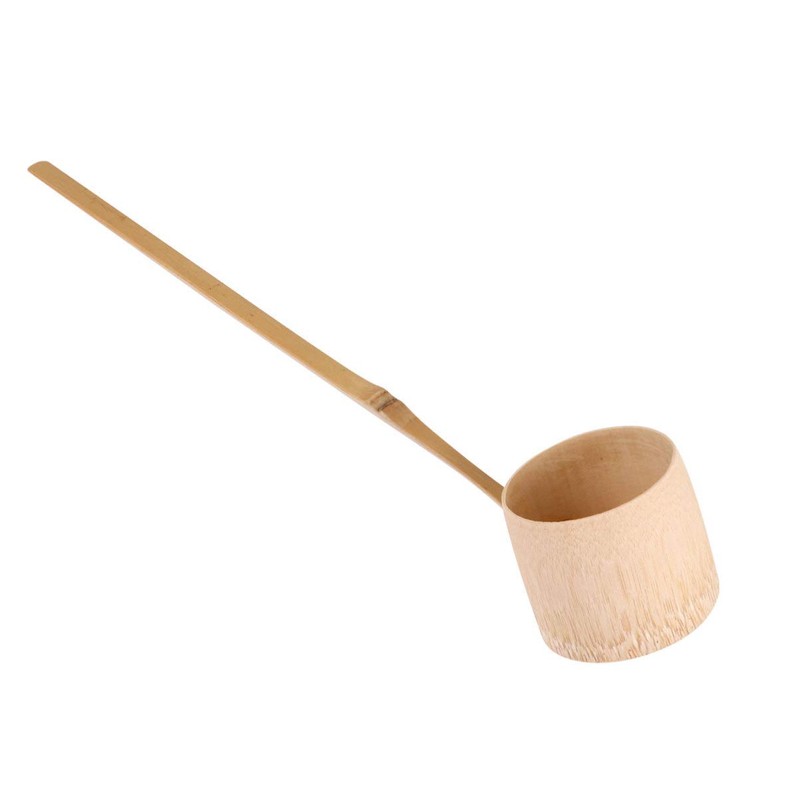 Natural hishaku water ladle Bamboo Japanese Water Ladle Handmade Long