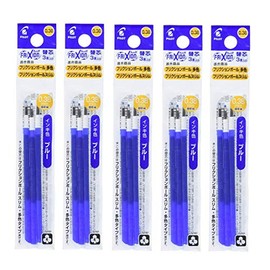 Pilot FriXion Ball Slim and Multicolor Refill 0.38mm, 3 Pack x 5, Blue LFBTRF30UF3L x 5, Pack of 5