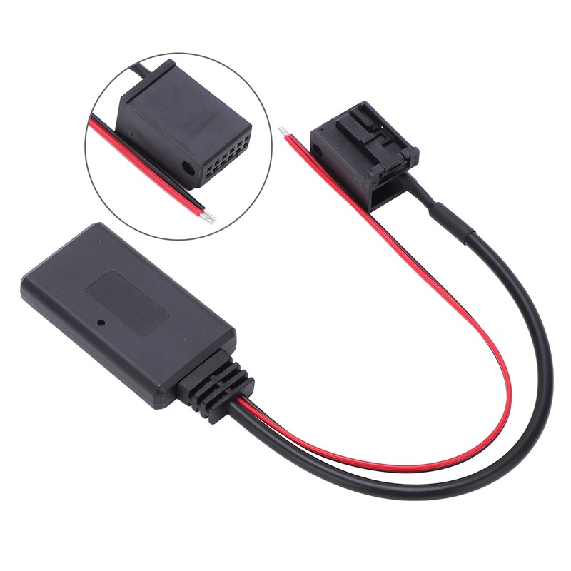 23cm Bluetooth AUX IN Adapter Module 12Pin Wireless Black Replacement