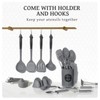 Kikcoin 43Pcs Large Kitchen Utensils Set - Silicone Cooking Utensils