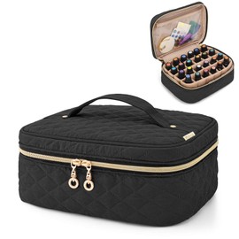 Yarwo Essential Oil Storage Case, 36 Pack (5-30ml) Essential Oil Storage Aroma Storage with Top Handle, Pink