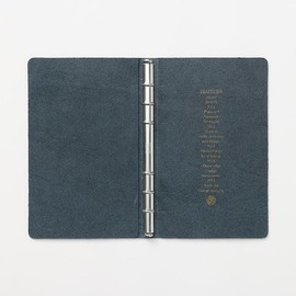 PLOTTER Bible Horse Hair II Leather Binder 0.4 inches (11 mm) [Navy]