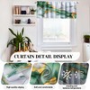 MCALK Marble Green Kitchen Curtains Tiers and Valances Set 3