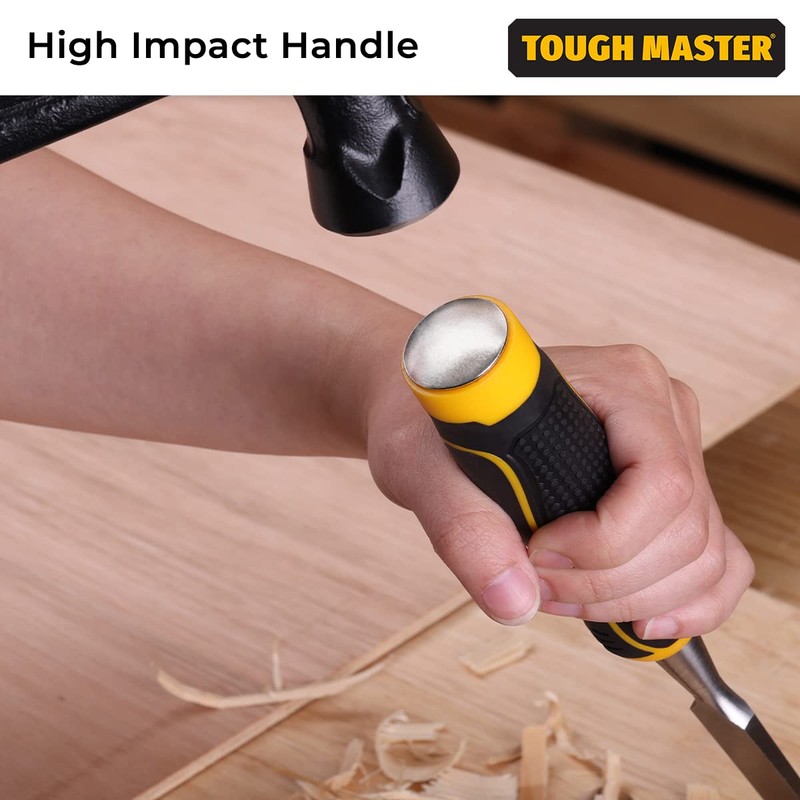 TOUGH MASTER Carving Chisel Set, 4 Piece Wood Carving Bevel