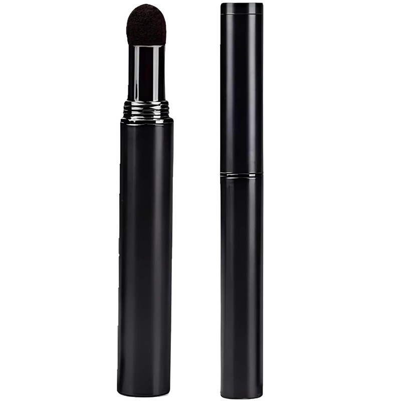 Negro - Pluma Sombra Capilar Negro, Cubre Entradas y Canas,