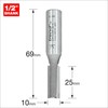 Trend Professional Straight Two Flute Router Cutter, 1/2 Inch Shank,