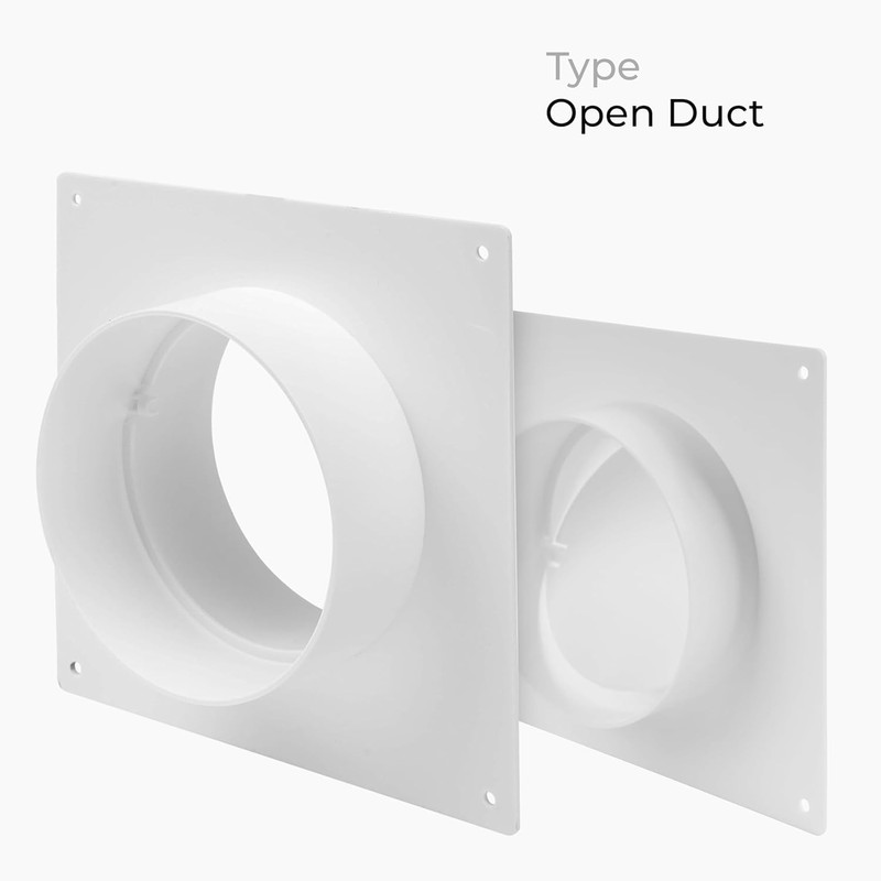 HVAC OV 4" inch Plastic Straight or Flexible Pipe Flange