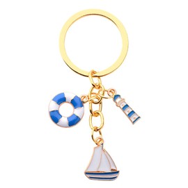 Sailboat Keychain Gifts for Sailor Christmas Birthday Gifts for Boyfriend Husband Sailing Gifts for Women Men Appreciation Thank You Gifts for Captain Gifts for Grandpa Dad Boating Gifts for Couple