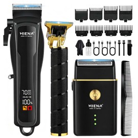HIENA PRO Hair Clippers for Men Professional, Cordless Barber Clippers Kit