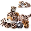 Silipull 5 Pcs Cheetah Stuffed Animals for Kids Large Mommy