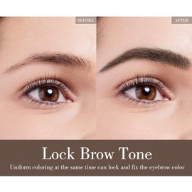 KYDA 2 in 1 Eyebrow Pencil and Tinted Brow Cream, Grey Brown, Eyebrow Cream&Pencil, Lasting Matte Tint Fill Define, Shape Natural Wild Brows All Day Hold