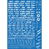 Hikyu Parts TR3-A-WHI TR Decal 3 Alphabet White 1 Piece