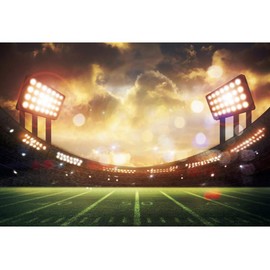 Haoyiyi 7x5ft Football Backdrop Rugby Soccer Sport Auditorium Stage Lights Photography Background Children Classroom Decoration Kid Adult Boy Sportsman Artistic Portrait Photo Studio Props