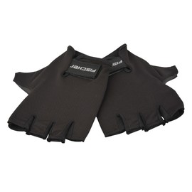 FISCHER Adult Cycling Gloves Sports Gloves Classic L/XL Black Washable with Pull-Out Aid Padded