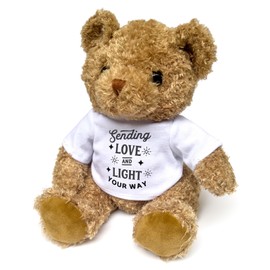 Big Red Egg SENDING LOVE AND LIGHT YOUR WAY - Teddy Bear - Cute Soft Cuddly Adorable - Gift Present