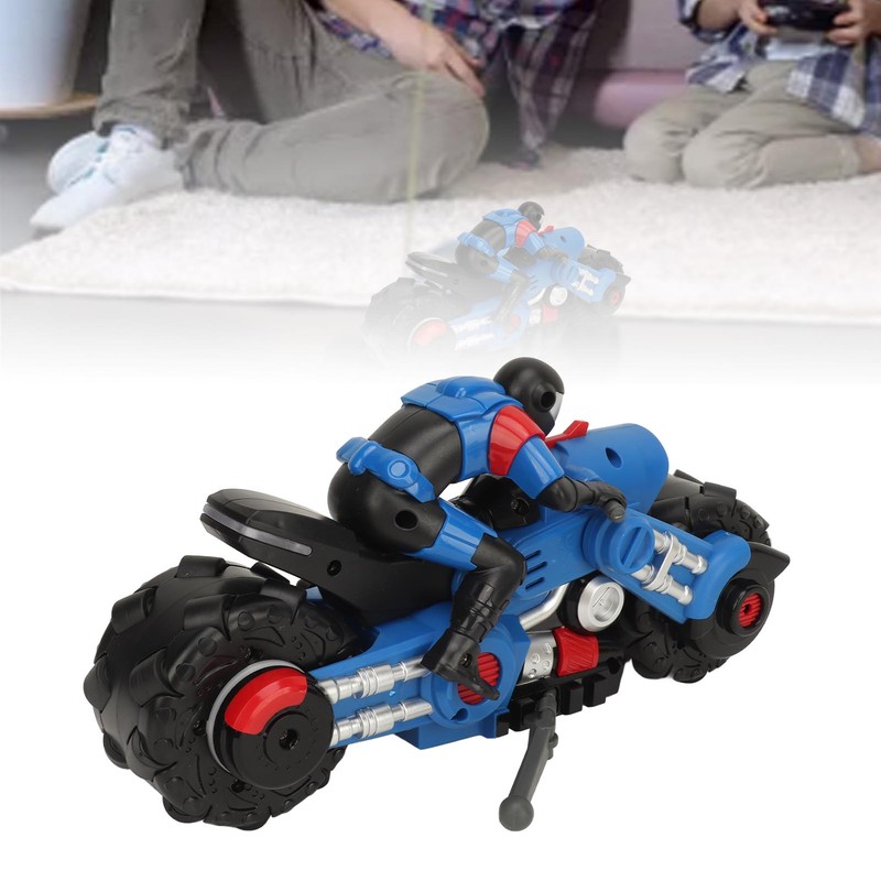 1:10 Scale Remote Control Motorcycle Toy High Speed RC Stunt