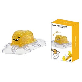 Hanayama Crystal Gallery Series 3D Puzzle 32 Transparent Pieces Sanrio Gudetama