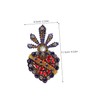 Gadpiparty 2pcs Clothes Applique: Decorative Rhinestone Beaded Patches for Sewing