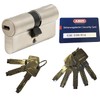 ABUS EC660 Profil-Doppelzylinder Länge (a/b) 30/30mm (c=60mm) mit 8 Schlüssel,