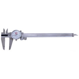 Chicago Brand 50005 8-Inch Premium Dial Caliper with Inside, Outside, Step and Depth Measurement