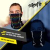 REEFLEXX Loop, Multifunctional Scarf, Printed and Breathable with Reflectors, for