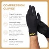 KQP X-Large Copper Infused Arthritis Gloves，Whole Fingers, 2Pairs
